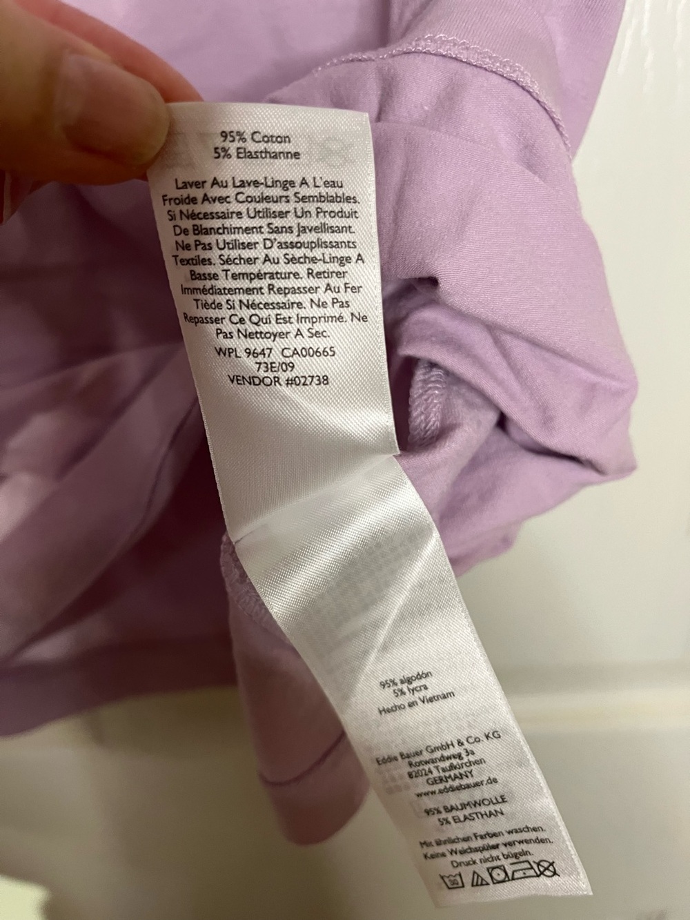 Eddie Bauer Light Lavender Scoop-Neck Short Sleeve Tee - Picture 7 of 11